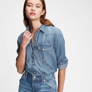 Gap Denim Western Shirt